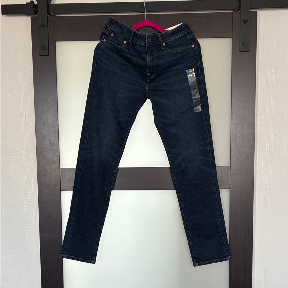 Slim Straight Dark Blue Men's Jeans